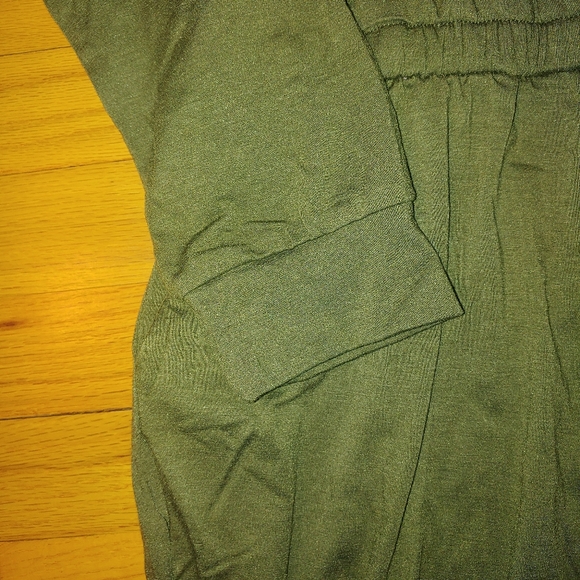 Jumpsuit with Long Sleeve Pants Elastic Drawstring Waist Pockets Women's 2XL - Picture 5 of 16